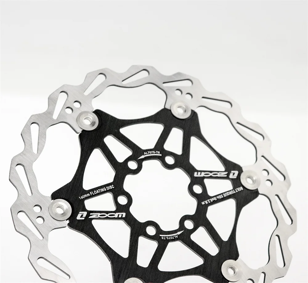 Disques De Frein VTT ZOOM 160 Mm – 6 Boulons – Rotors En Acier/aluminium – Neuf