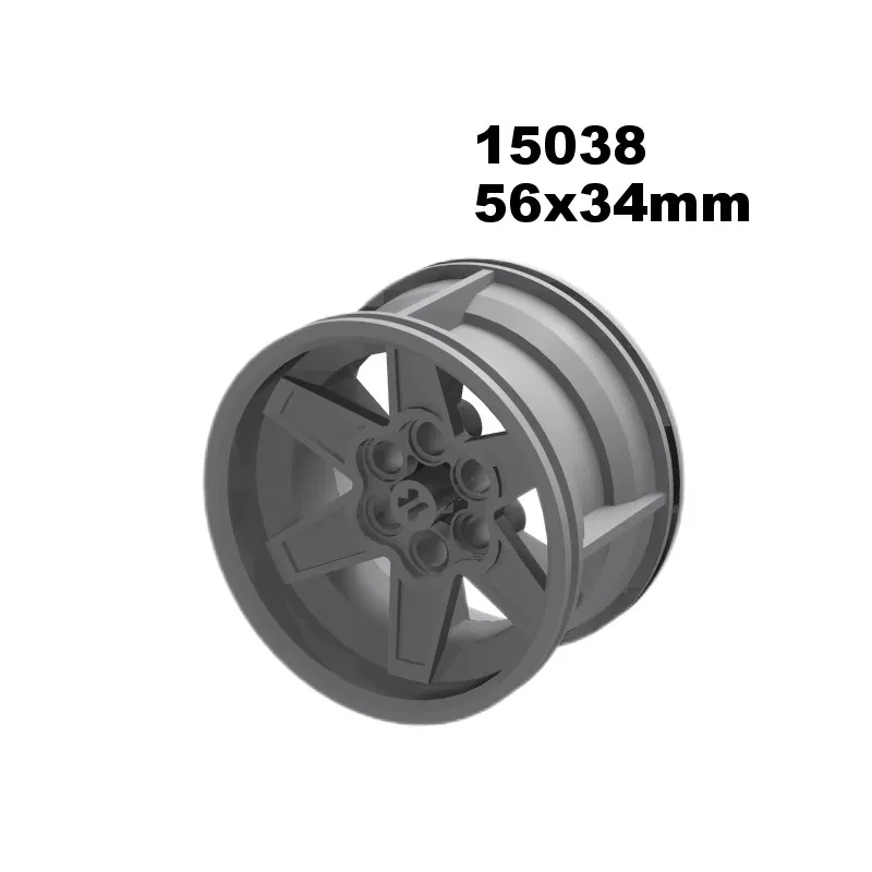 4Pcs Technical 68.8x36mm ZR Rim Wheels Tyre Hub 15038  23798 92912 54120 44771 Building Blocks Bricks Car EV3 Part Kids Gift Toy