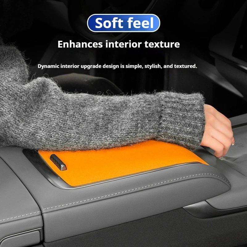 ل Zeekr 7X لوحة مركزية للسيارة زخرفية لوحة وحدة التحكم المركزية من جلد الغزال ملصق حماية ملحقات التعديل الداخلي