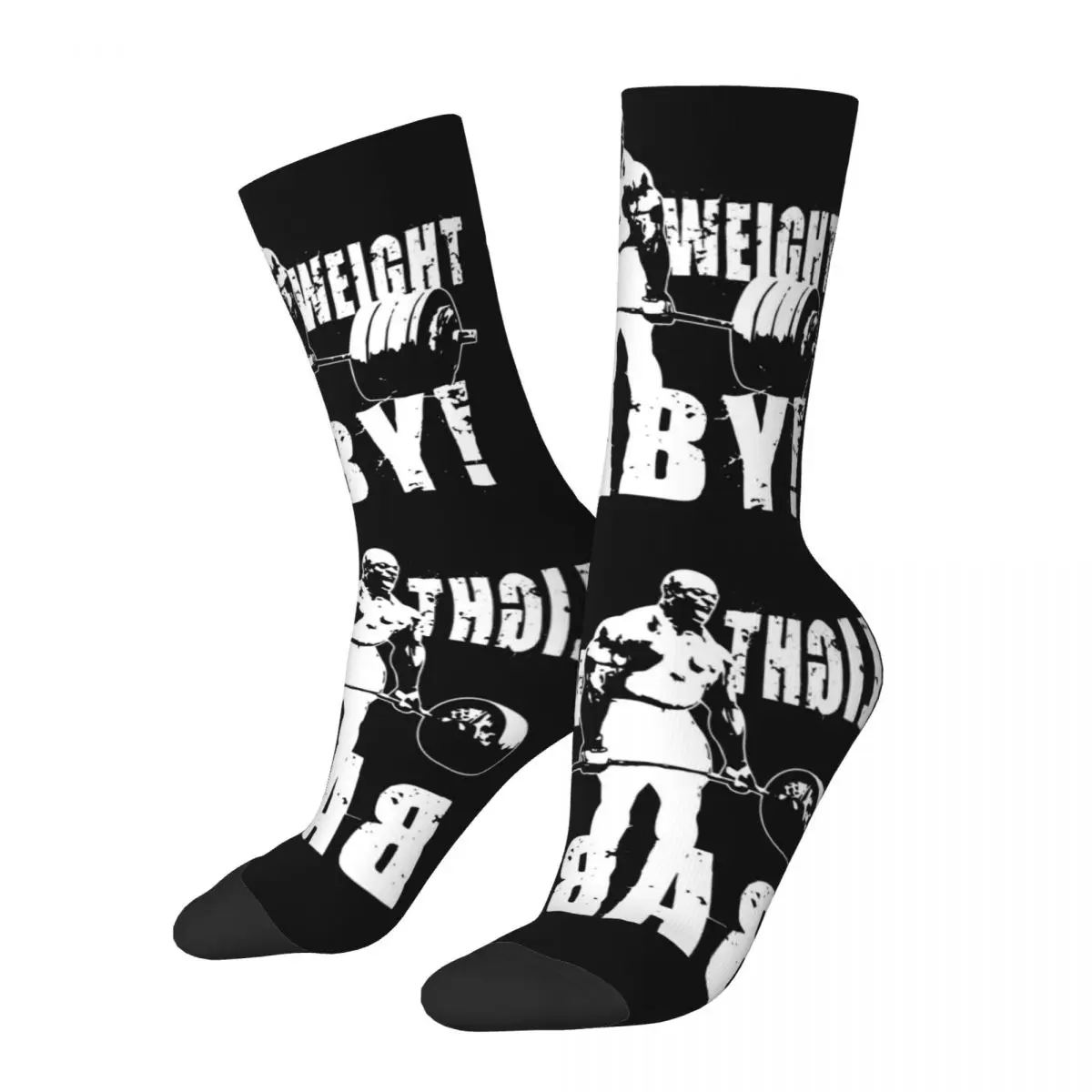 Ronnie Coleman Lightweight Baby Quote Socks Accessories All Season Bodybuilding Fitness Cotton Crew Socks Non-slip