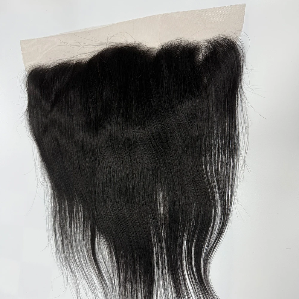 Straight 13x6 Lace Frontal Only Human Hair Brazilian Remy Hair Transparent 13x6 Ear to Ear Lace Frontal Natural for Black Women
