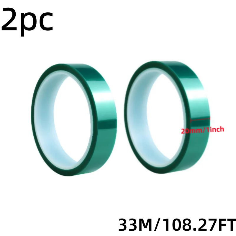 33 m/Rolle, grünes PET-Folienband, hochtemperaturbeständig, hitzebeständig, PCB-Lötmittel, SMT-Beschichtung, Schild, Isolationsschutz