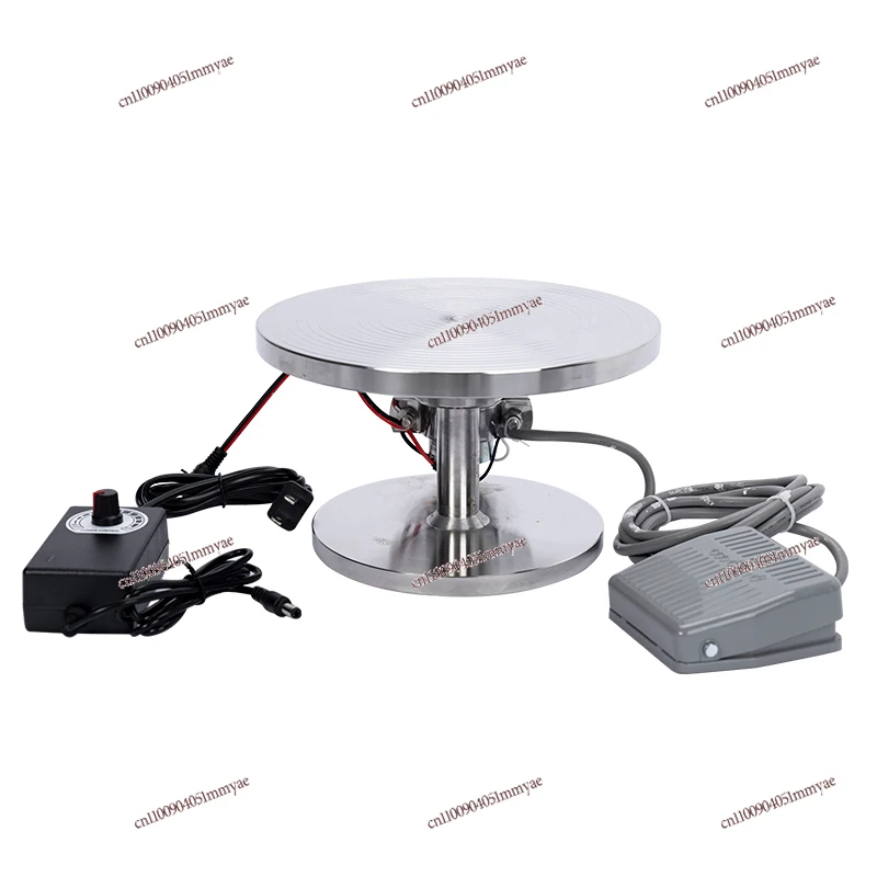 

Turntable Stainless Steel Electric Turntable Hoop Painting Gold Tracing Line Special Rotary Table Automatic Hole Countertop