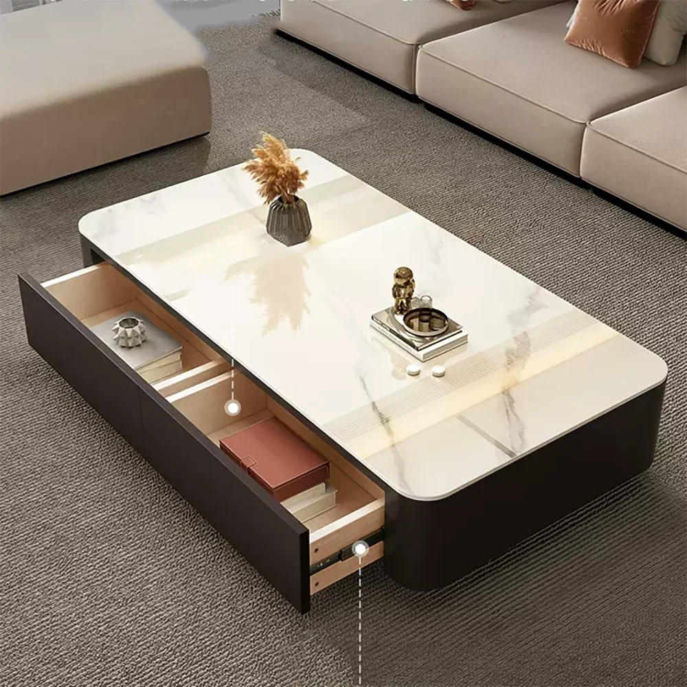 Coffee Tables Nordic Marble Effect Luxury Decor Modern Unique Coffee Tables Glam Premium Table Basses De Salon Home Furniture