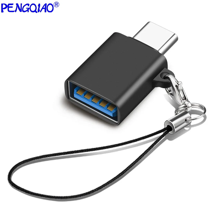 Otg 어댑터 C타입 to USB3.2 어댑터, 패블릿 USB 디스크 하드 디스크 키 마우스 분실 방지 끈