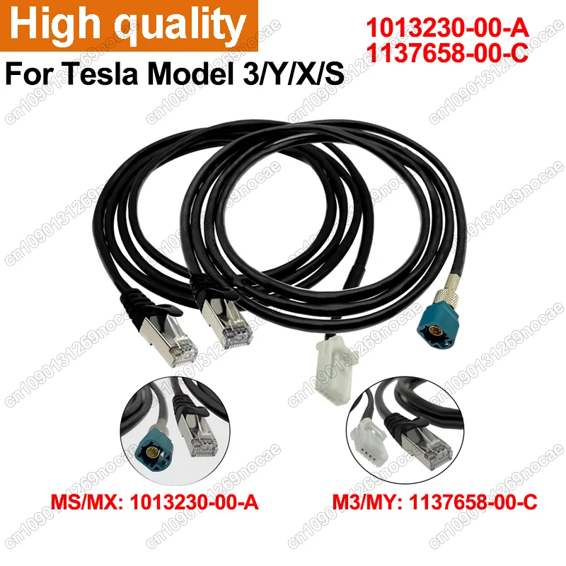 Kabel Layanan Diagnostik Ethernet Baru 1,5 Meter Untuk Toolbox Tesla Model 3/Y 1137658-00-C Untuk Model S/X 1013230-00-A