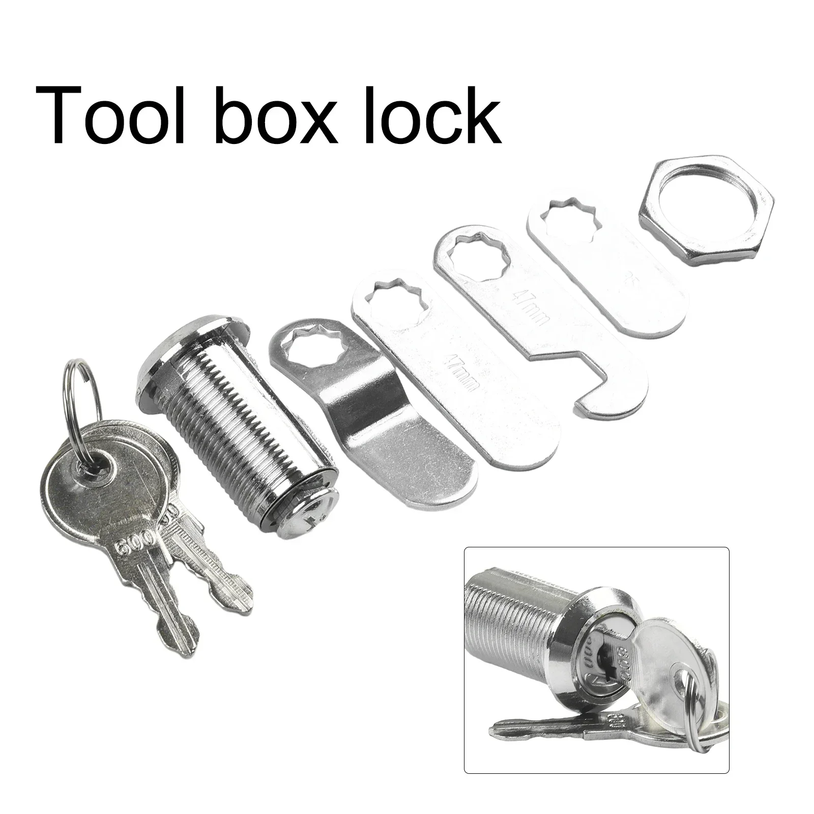 16mm 30mm Cam Lock Set Door Cabinet Mailboxes Drawer Cupboard Locker Zinc Alloy Cylinder Cam Lock With 2 Key Furniture Hardware