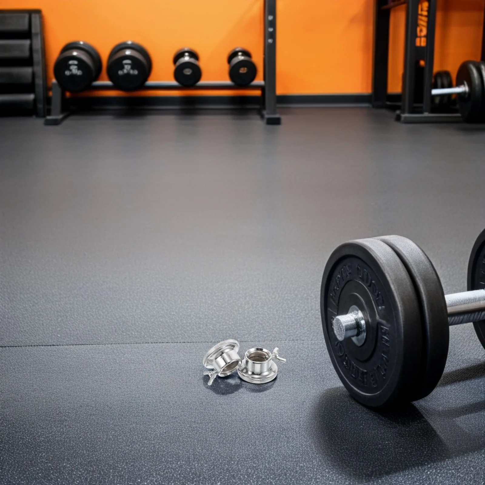 

2Pcs Quick Release Barbell Collars Steel Dumbbell Clamp Set Heavy Duty Fitness Workout Security Collar 1.1in Inner Diameter