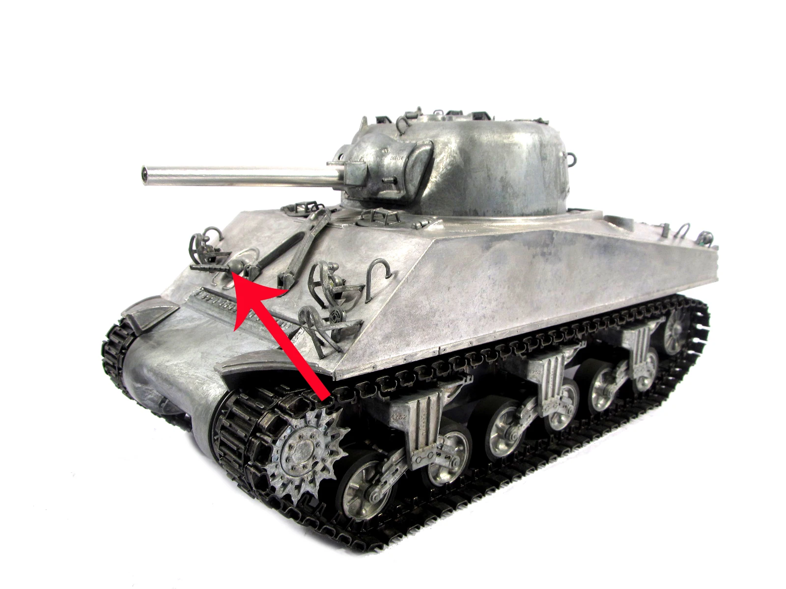 Mato MT176A 1/16 1230 USA Sherman M4A3(75)W rc tank Metal Hull Machine Gun with Light