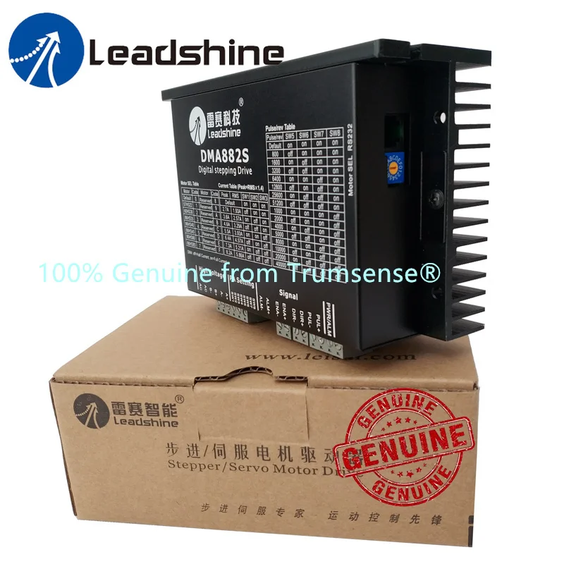 Genuine Leadshine Digital Stepper Motor Drive DMA882S with Fan Bigger Signal Terminal Update from Old Leadshine AM882H AM882H-DK