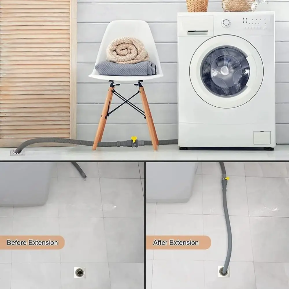 Professional EVA Washing Machine Drain Hose Corrugated Tube 1m 3m 5m Dishwasher Drain Hose Flexible Faucet Accessories Home