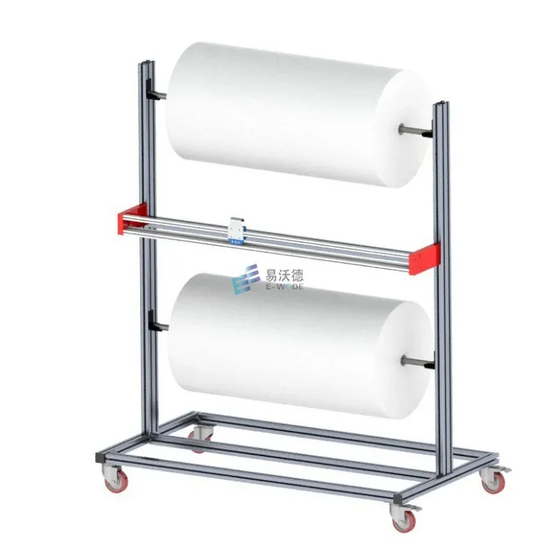 Wrapping Film Shelf Packaging Film Shelf Bubble Film Wrapping Kraft Paper Splint Pearl Cotton Coil Packaging Material Shelf