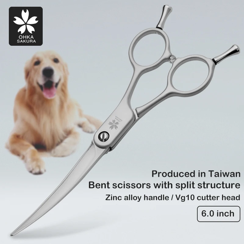 

Zinc Alloy Refined Small Bending Scissors Originated In Taiwan, 6 Inches, Vg10 Pet Scissors Imported From Japan