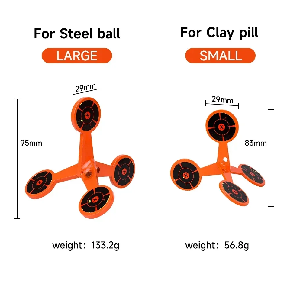 Rolling Target ‘Walk’ Rolling Target Set Hunting Shooting Metal Multi Sided Shooting  Simple Set Slingshot Pneumatic Accessory