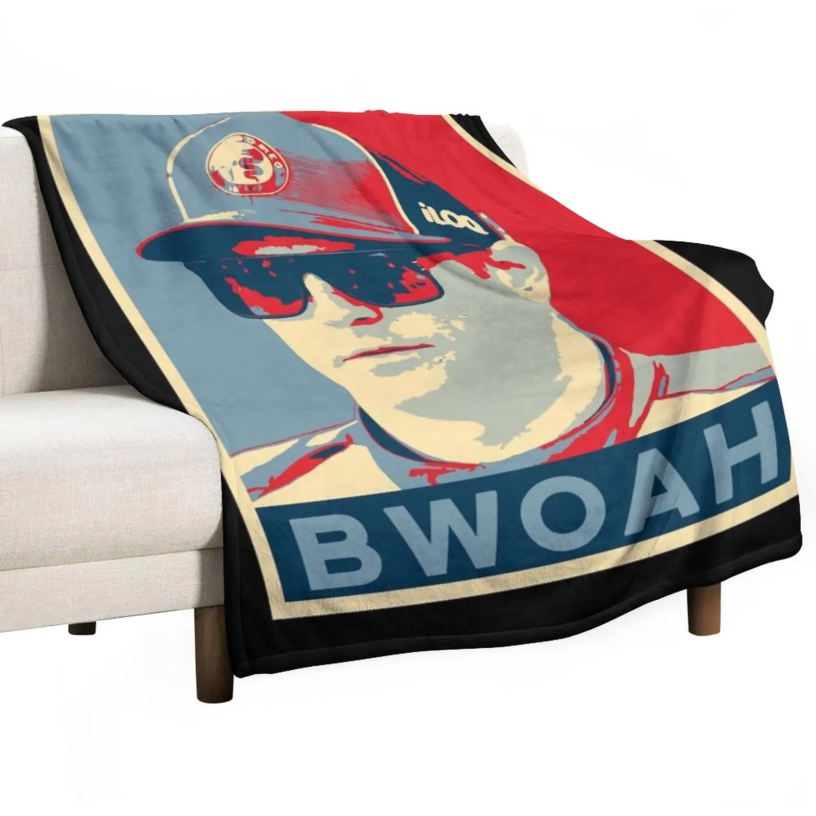 

Kimi Raikkonen - BWOAH! Throw Blanket Luxury Designer Summer Beddings Blankets