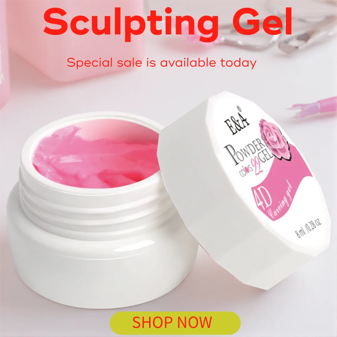 Esmalte de uñas en Gel con textura 3D, pegamento artístico para esculpir uñas, pintura, dibujo, diseño, escultura, decoración, dijes para manicura