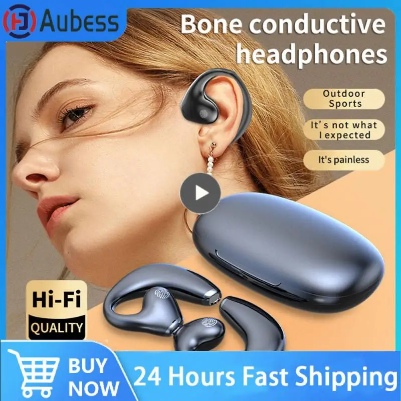 Touch Control Headset Not Into The Ear To Wear Long Endurance Undistorted Stable Comfort Universal Earphones Headset