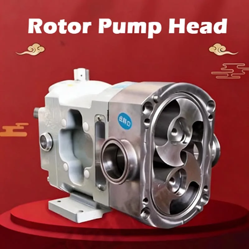 CRP-3Z-3/5/10/20 Rotor Lobe Pump 316L Sanitary Food Standard Stainless Steel Mini Twin-rotor Lobe Pump Head