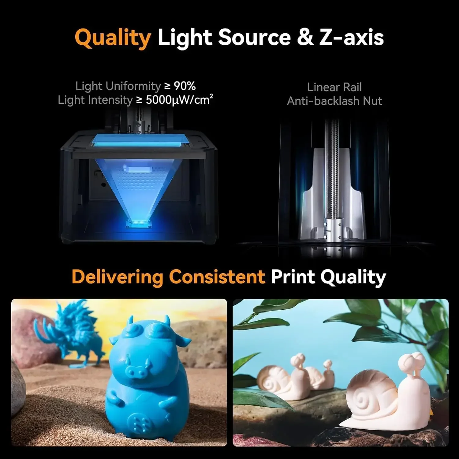 Resin 3D Printer for Kids and Beginners, HALOT R6 Fully Assembled, Upgraded Light Source with High-Precision Printing, LCD Monoc