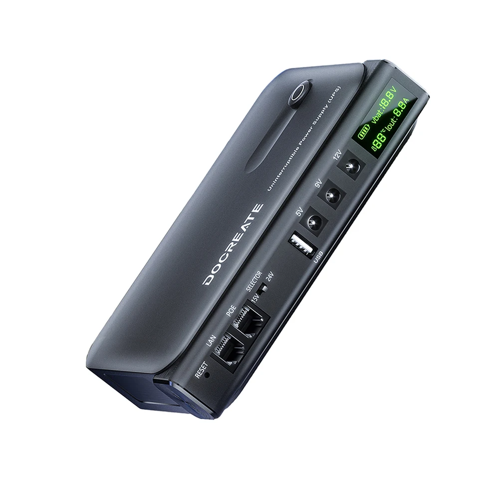 UPS 10400mAh Per Router E Modem – Alimentazione Di Backup Con Uscite 9V/12V/15V/24V, Portatile, Per Interruzioni Di Corrente