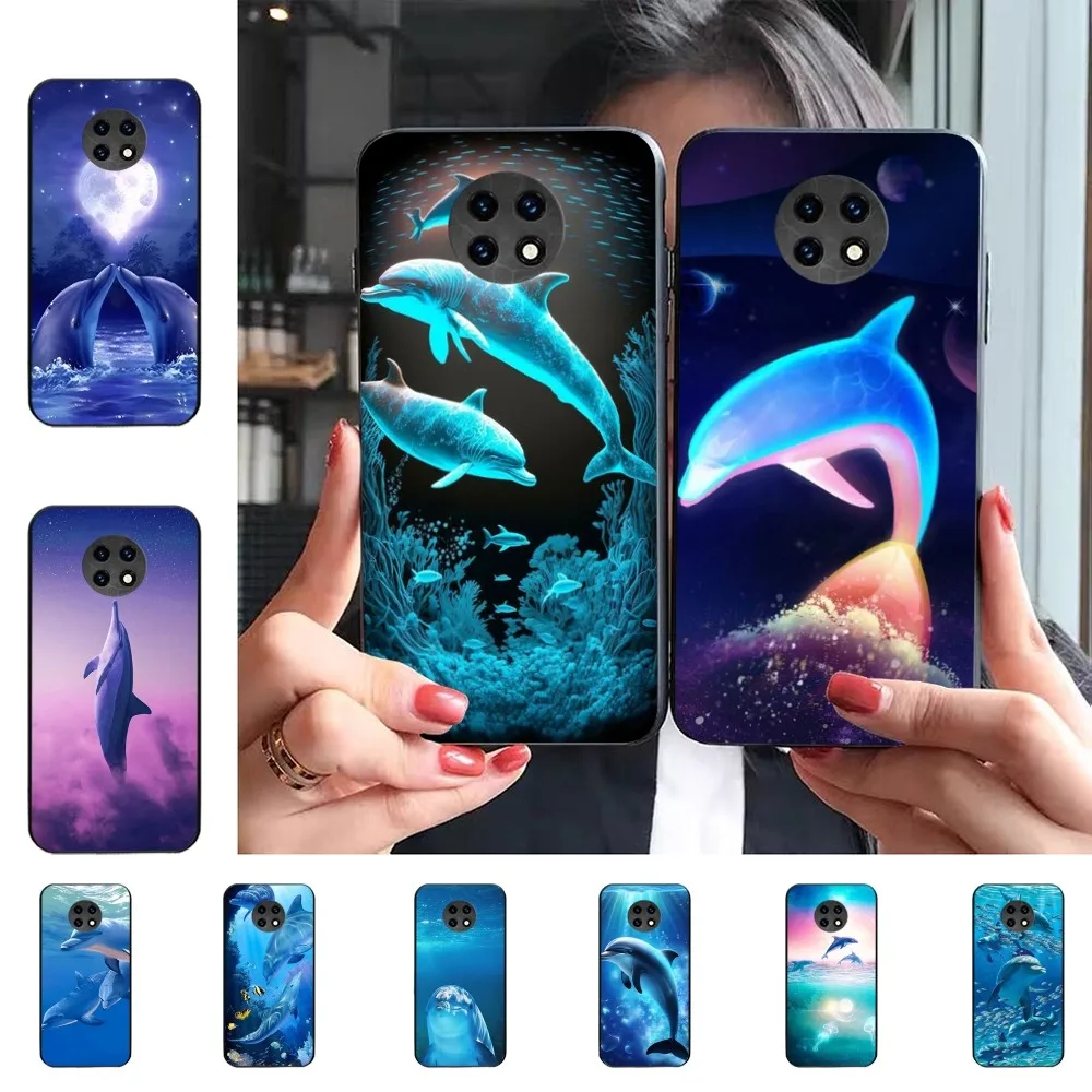 

Dolphin Cute Phone Case For Xiaomi Mi 5X 8 9 10 11 12 Lite Pro 10T PocoX3pro PocoM3 Note 10 Pro Lite