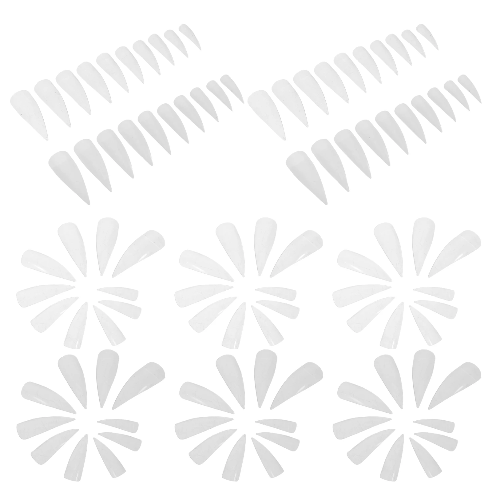 

1000pcs Clear False Nails Full Cover Half Cover Nail Tips Set Glossy Claw Extensions For Women Press On Artificial Nail Tips