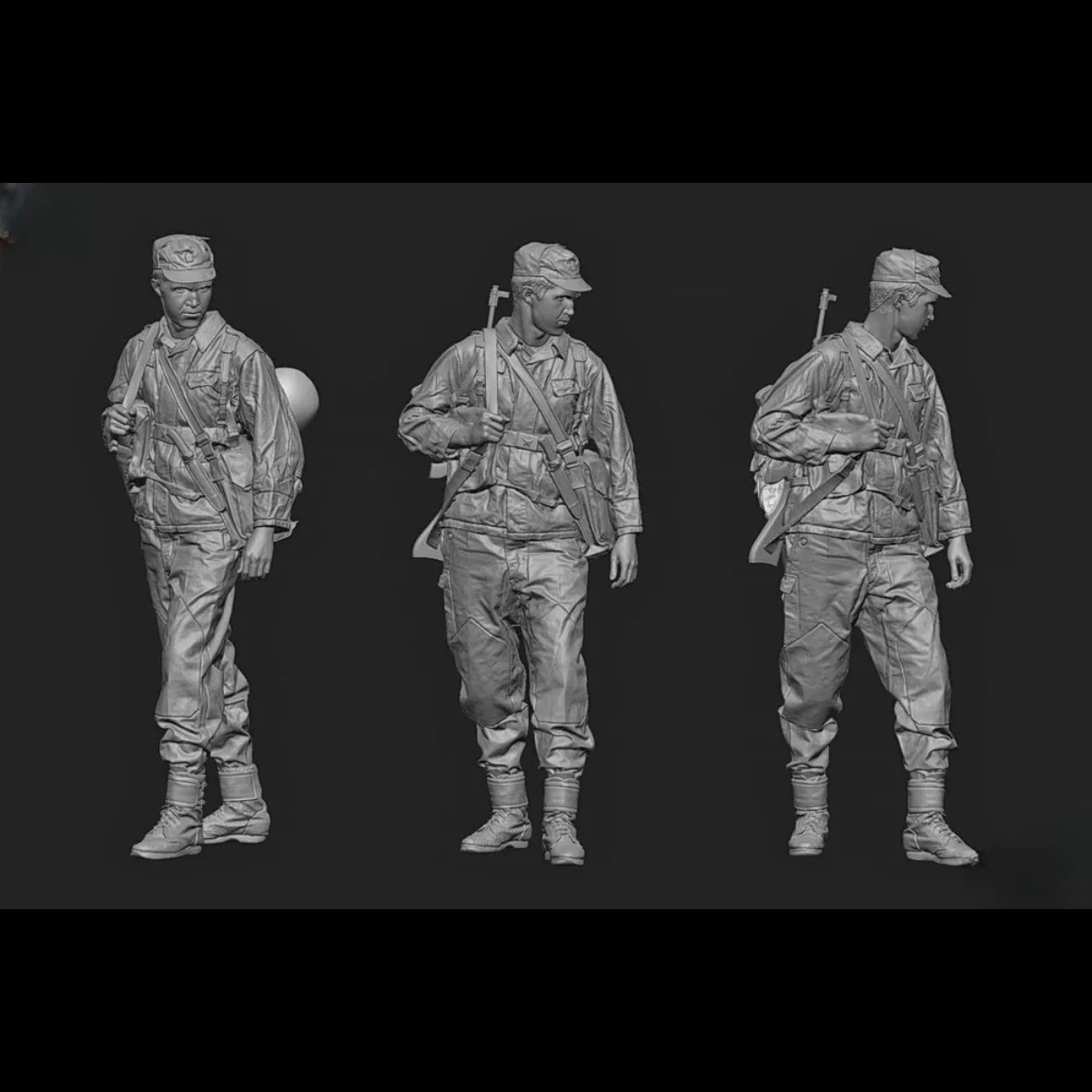 1/35 Resin unpainted model kit, military theme, Czechoslovak army soldiers unassembled and unpainted GK, 1232R