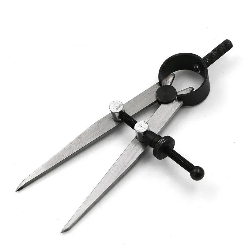 Practical Leathercraft Line Marking Gauge Adjustable Compasses Gauges Wing Divider Rotating Scratch Gauge Handcraft Leather Tool