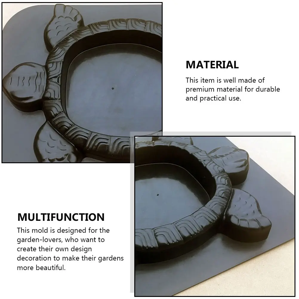 

Plastic Turtle Floor Mold Cement Molds Concrete Stepping Stone Garden Lawn Decoration Path Maker Reusable Landscape Design Yard
