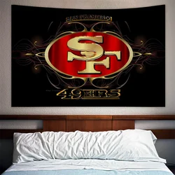 San Francisco 49ers Boho decorazione della casa divertente arazzo appeso a parete Decor Art murale soggiorno decorazione accessori Kawaii