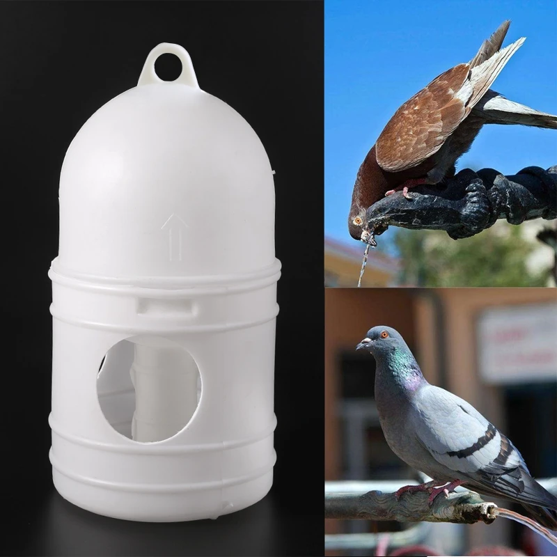 for Pigeon Feeder Waterer Pet Parrot Water Drinker with Carrying Handle Capacity 1L Chicken Water Feeder Pet Birds Drop Shipping