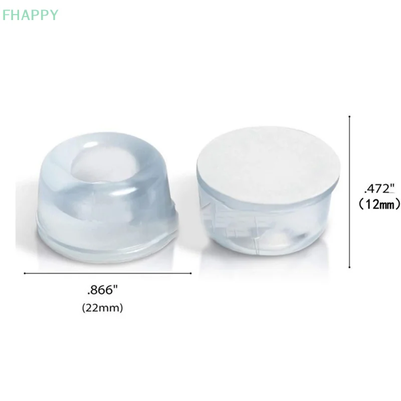 แผ่นยางกันกระแทกสำหรับตู้กันชนซิลิโคนมีกาวในตัว12ชิ้น