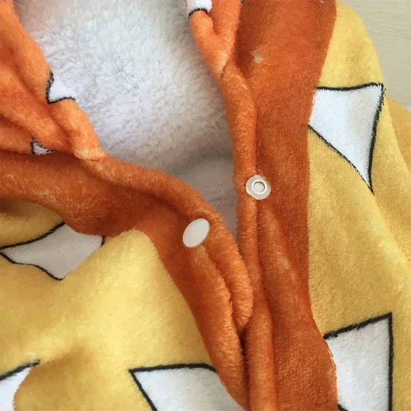 أنيمي شيطان القاتل كيميتسو نو يابا تأثيري كامادو Nezuko Agatsuma Zenitsu زي الفانيلا بطانية منشفة استحمام هوديي شال #5