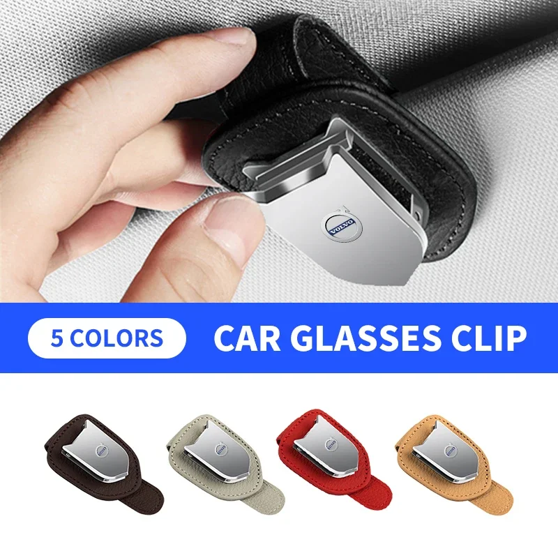 

Car Auto Sun Visor Glasses Box Sunglasses Clip For Volvo V60 XC60 XC90 S60 XC40 V40 S80 T6 V90 EX90 S90 V70 Auto Accessories