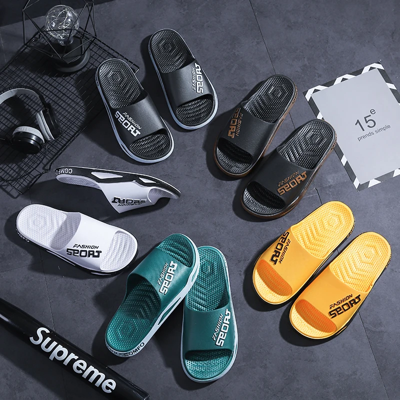 Summer Men's Outdoor Sandals Fashionable Alphabet Print Sports Hiking Party Leisure Beach Shoes College Indoor Shower Slip-resis
