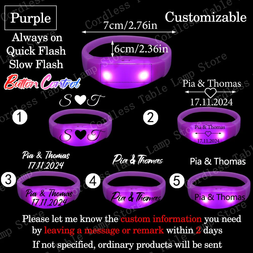 50-300 Stuks Muziek & Geluid Geactiveerde Light UP Armbanden Aanpassen Led Armband Glow in The Dark Party voor bruiloft Concertbenodigdheden
