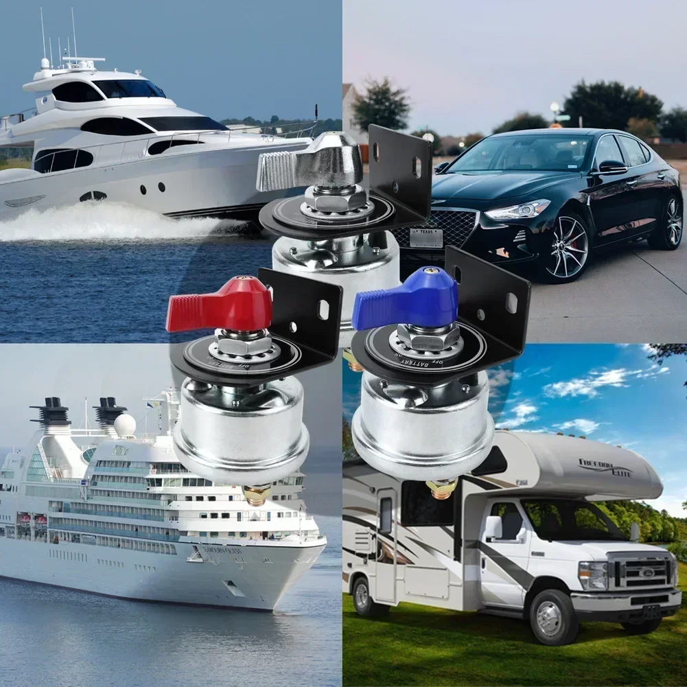 

12-48V 200A High-current Battery Disconnect Switch With Side-post Mounting Bracket For Automotive, RV, And Marine Applications