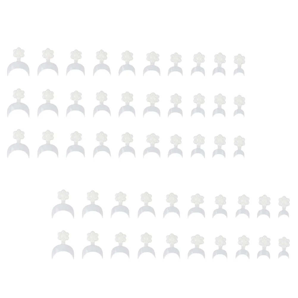 100pcs 프랑스어 네일 팁 인공 손톱 데칼 내구성 ABS 소재 홈 살롱 사용 우아한 가짜 매니큐어 패치 여성 손톱