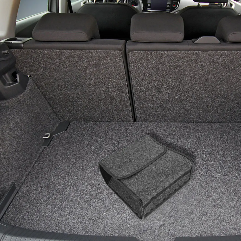 

2 Pcs Car Storage Bag Trunk Organizer for Suv Foldable Compartment Folding Vehicle Organization