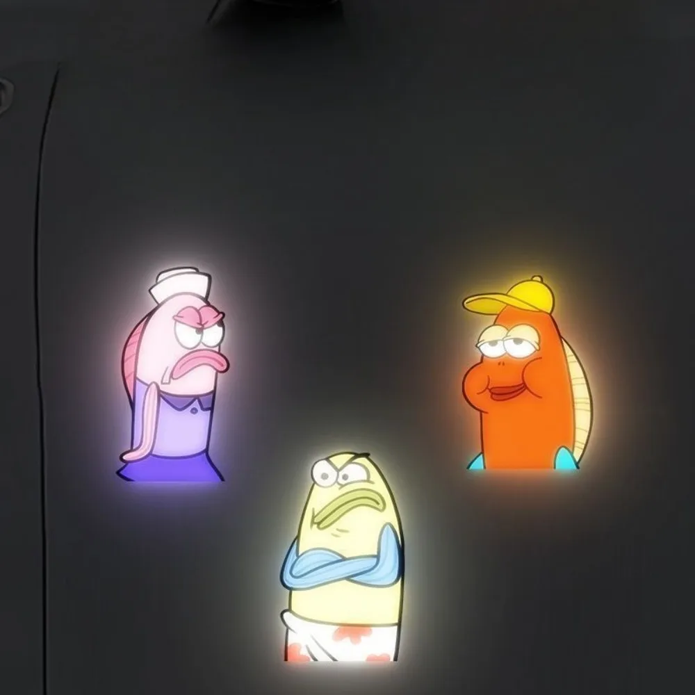 SpongeBob Bikini Bottom Cute Animal Reflective Car Sticker Scratch Cover Creative Auto Decoration Gift - view 5