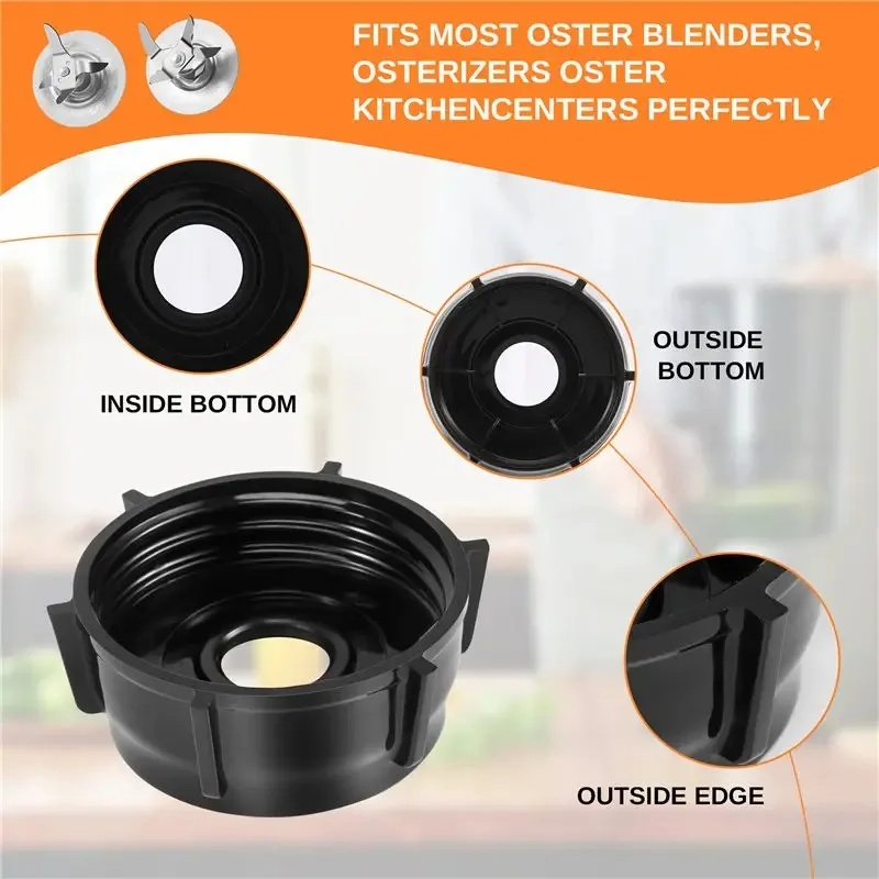 Oster Stainless Steel 4-Blade Cutter Assembly for Juicer, Blender & Food Processor - Universal Household Replacement Part