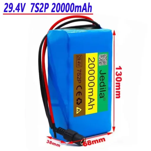 100% nuovo pacco 7s2p 29.4V 20Ah 18650 Batteria agli ioni di litio Batteria agli ioni di litio 29.4v + caricabatterie