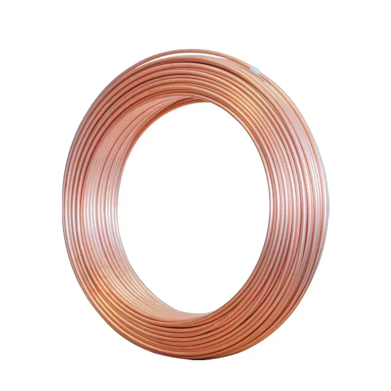 Soft Coil Copper Tube T2 Red Copper Tubing Air Conditioning Refrigeration Capillary Wire Pipes OD 2/3/4/6/8/10/12/14/16/19/22mm