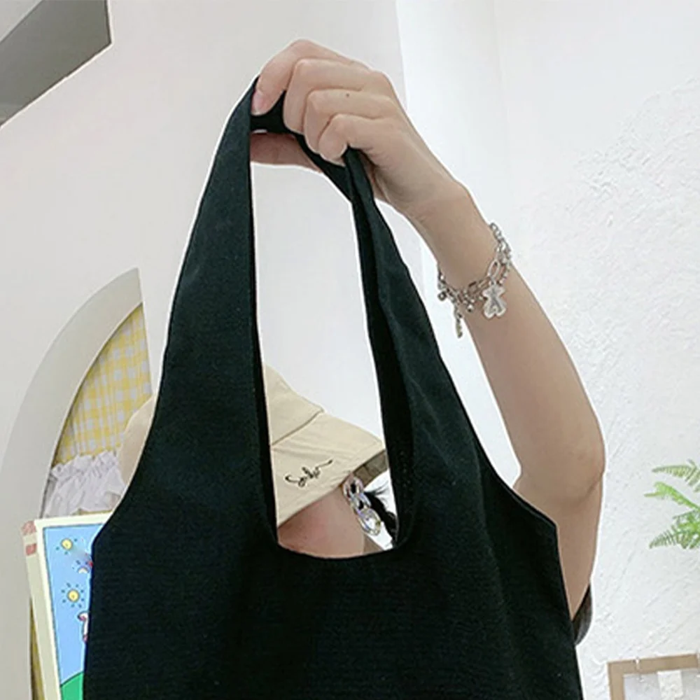 Customized Name Large Capacity Canvas Bag Foldable Shopping Bag Washable Casual Shoulder Bag Customized Product