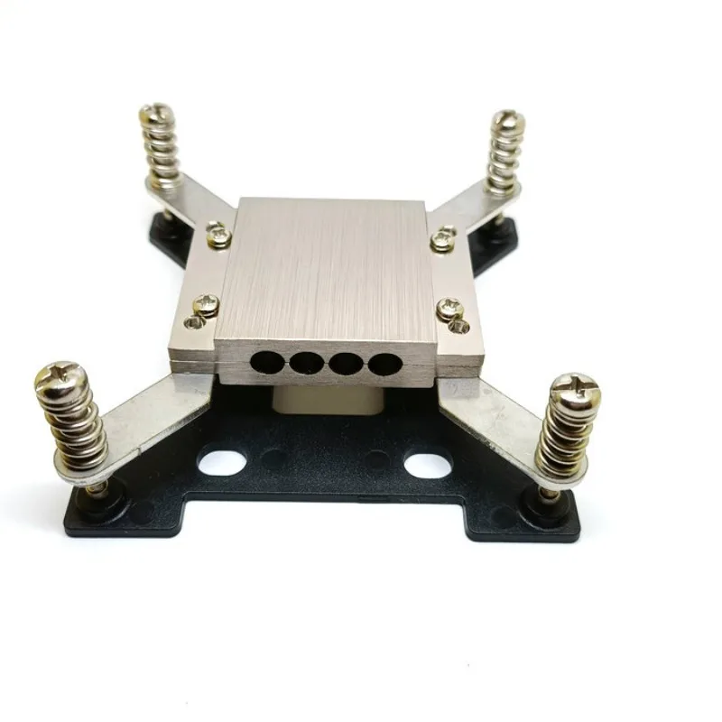 115X 1200/1700 AM4 AM5 Heat Pipe Clamp Plate, Aluminum Nickel Plated, 4-6mm Heat Pipes, CPU Cooler Accessory