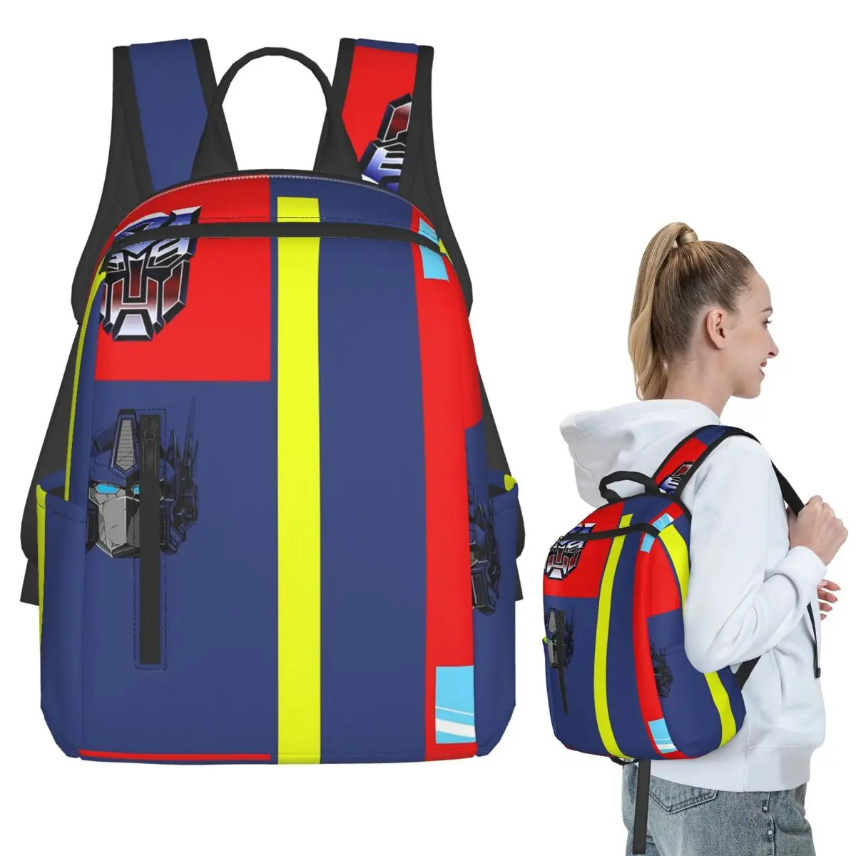Autobots Prime Bag Backpack Student BookBag Boys Girls School Bag Laptop Shoulder Bags Men Women