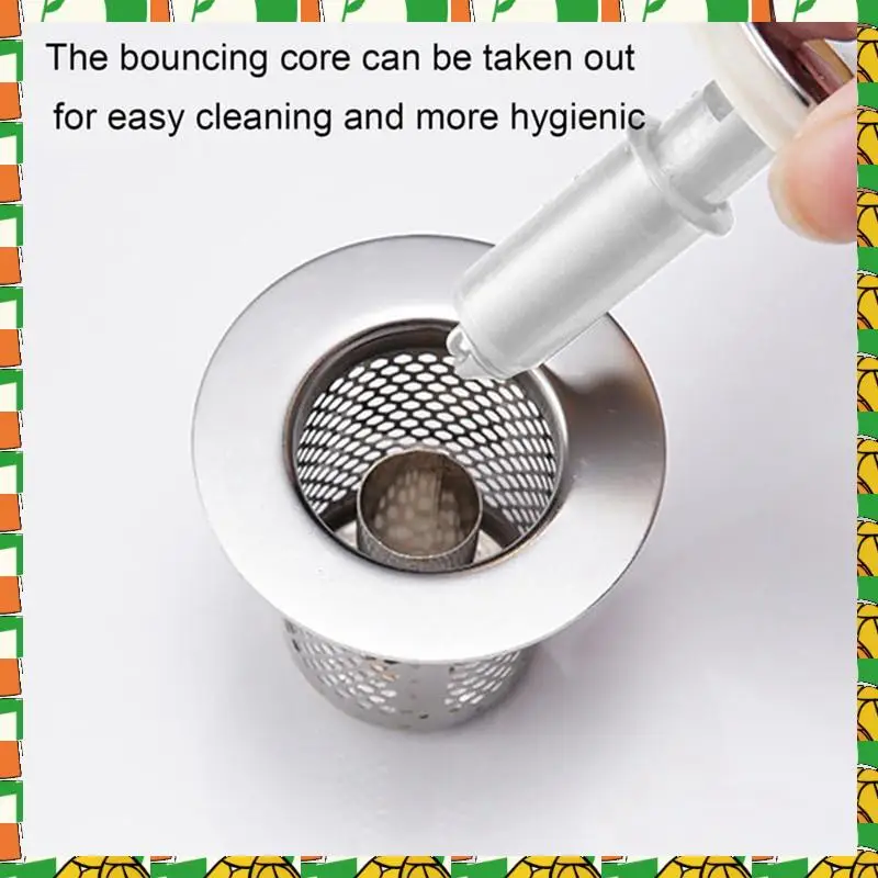 

Stainless Steel Floor Drain Filter,-Up Sink Filter,Rustproof Sink Strainer,For Kitchen,Bathtub,Sink Water Pipe Easy To Use