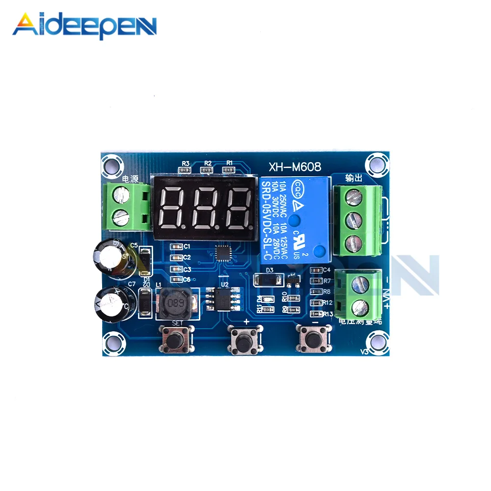 DC6-40V Battery Charge Discharge Switch Module Undervoltage Overvoltage Protection Board Auto Cut Off Disconnect Controller