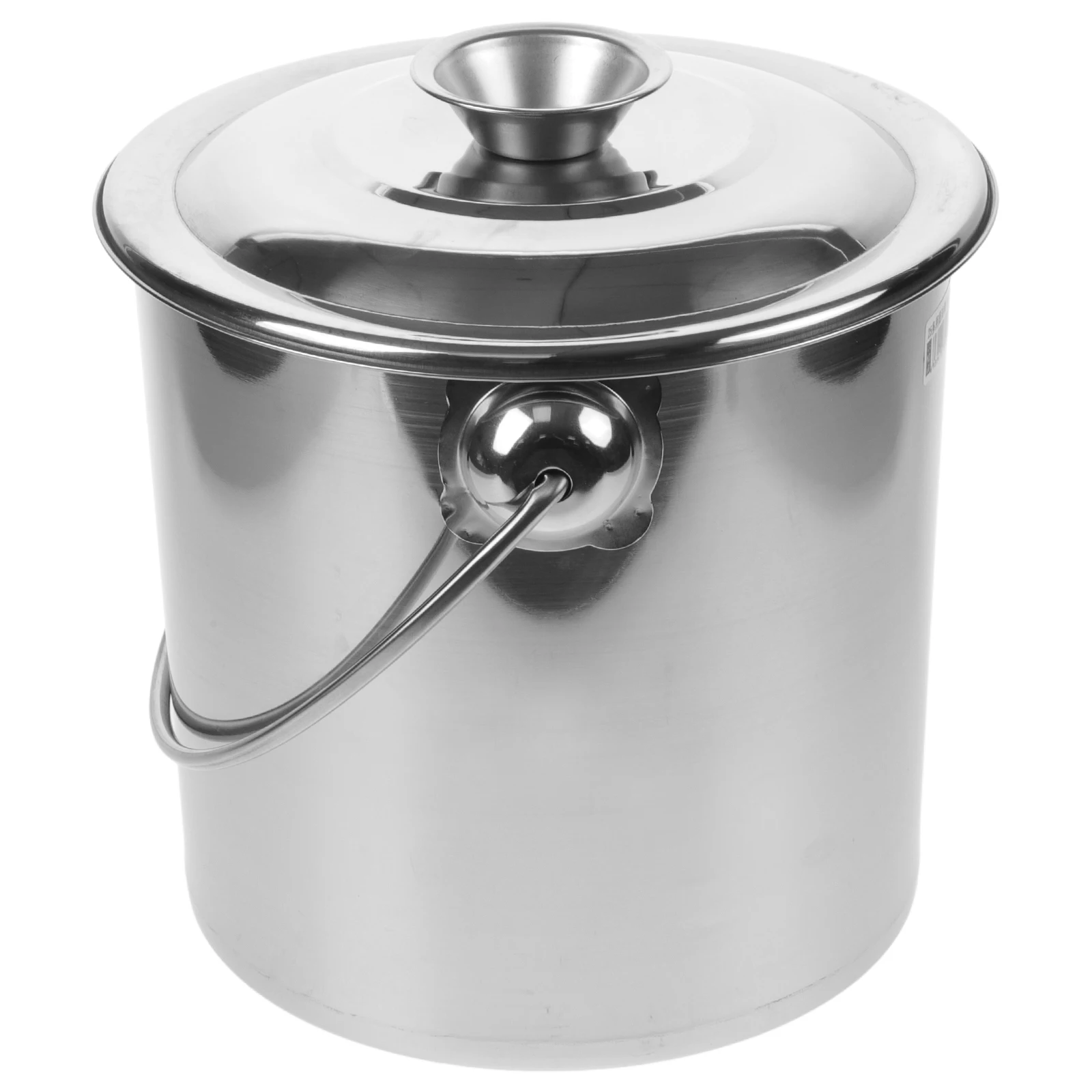 

Stainless Steel Milk Bucket 25L Airtight Lid Kitchen Storage Container Multi-function Food Grade Design Oil Coffee Pet