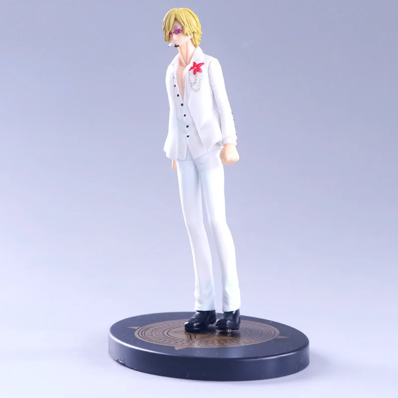 Anime filme de uma peça de ouro vinsmoke sanji terno branco ver. Pvc figura de ação jogo estátua collectible modelo crianças brinquedos boneca presentes